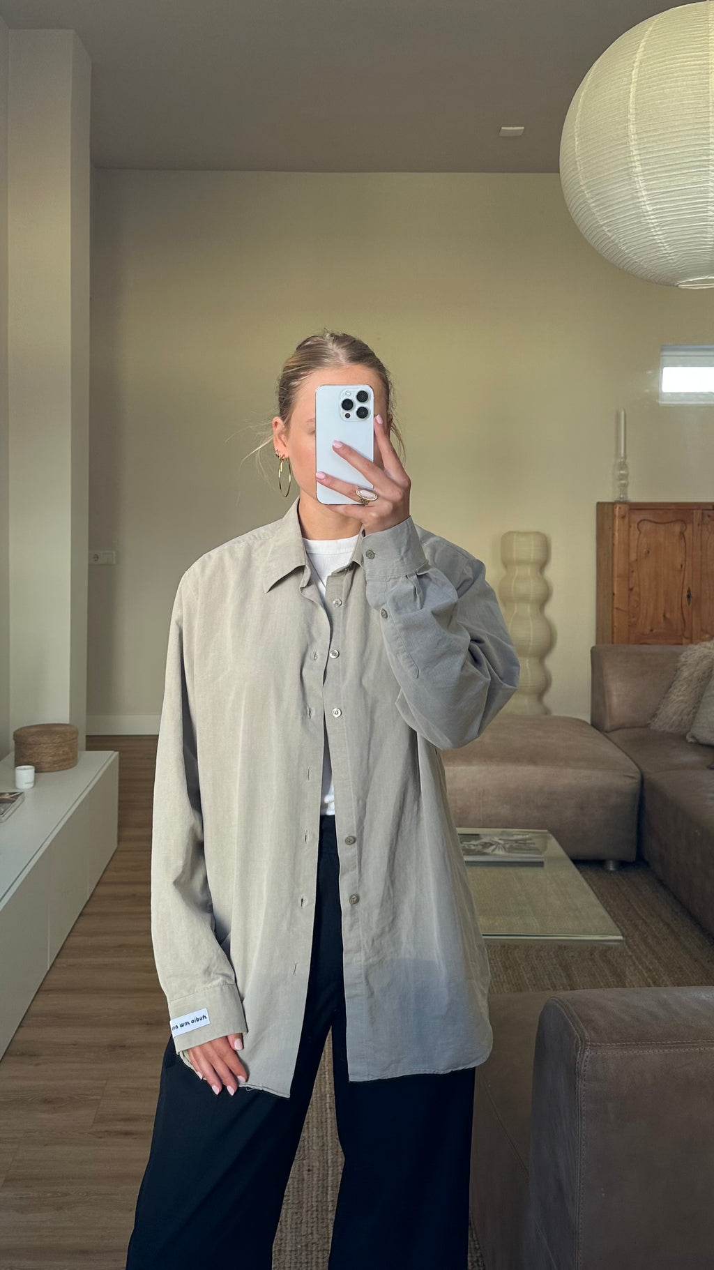 Asymmetrical Shirt Green