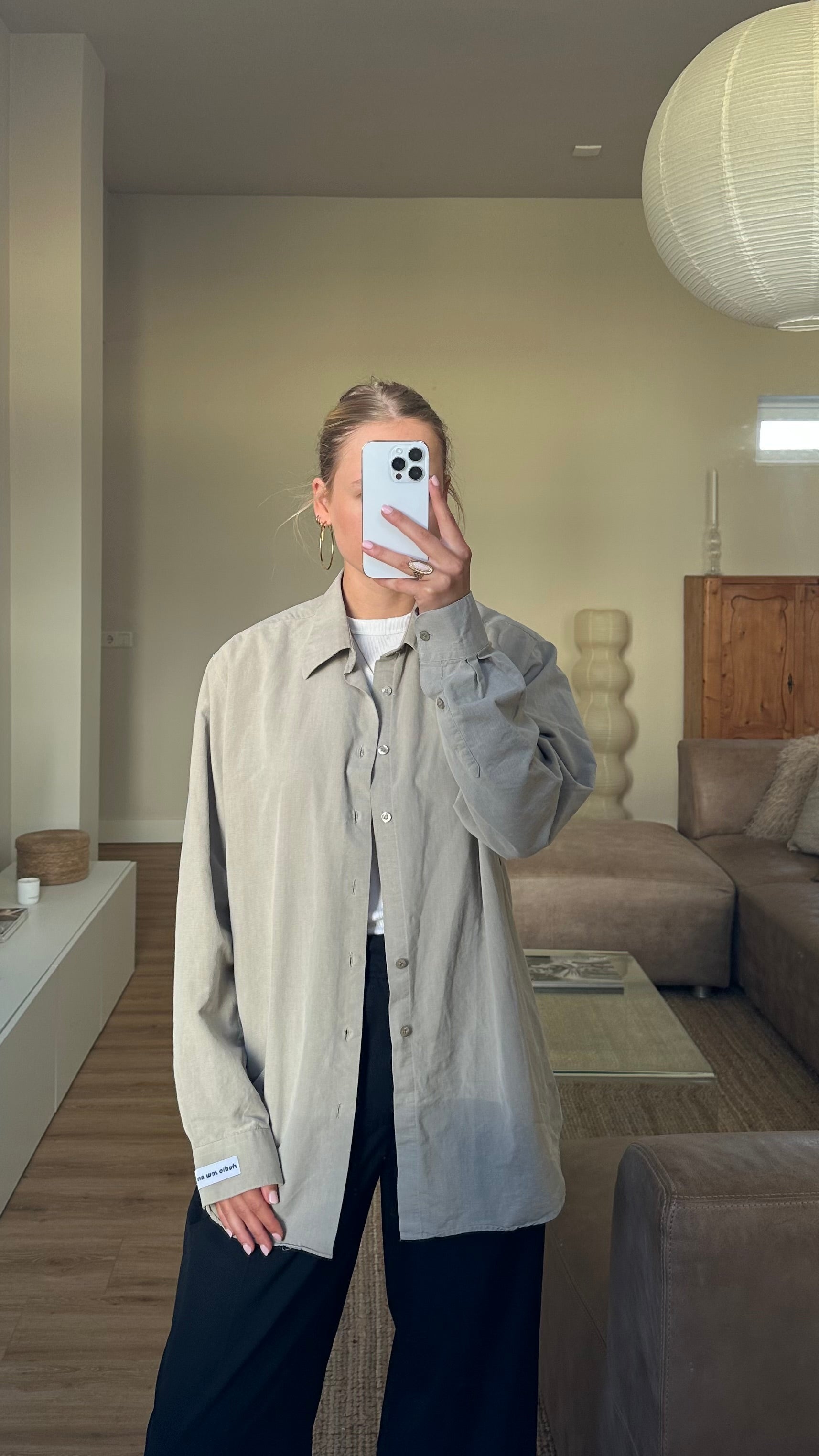 Asymmetrical Shirt Green