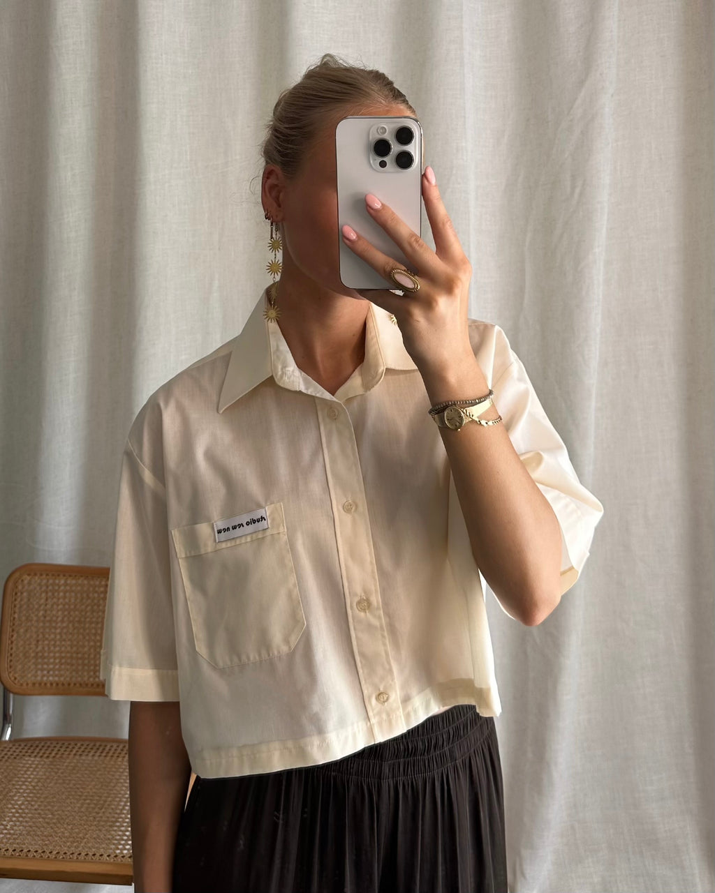 Cropped Short Shirt