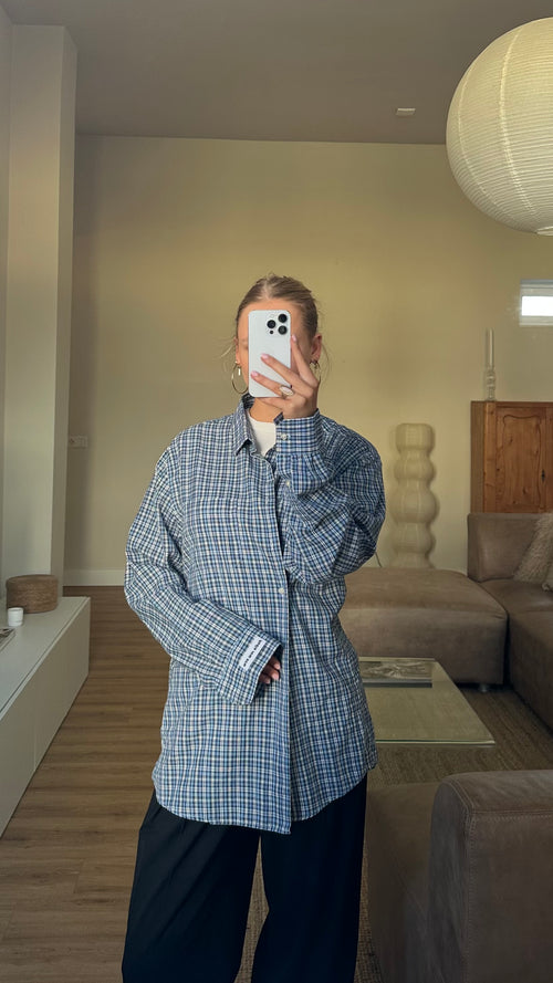 Asymmetrical Shirt Checkered